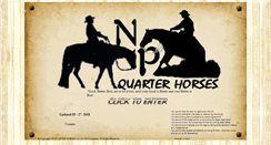 Desktop Screenshot of npquarterhorses.com