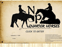 Tablet Screenshot of npquarterhorses.com